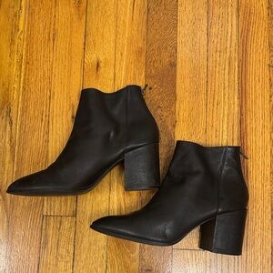 Aqua Black Ankle Booties